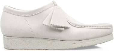Clarks Wallabee - White Chalky Suede (26158421149)