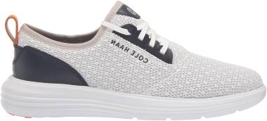 Cole Haan Grandsport Journey Knit - Optic White/Ombre Blue/Optic White (C34648)