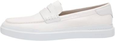 Cole Haan Grandpro Rally Canvas Penny Loafer - Optic White Canvas (C34723)
