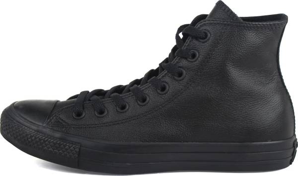 black leather converse size 8
