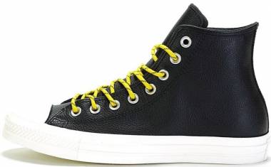comme des garcon play converse chuck taylor all star low white Leather High Top - Black (163339C)