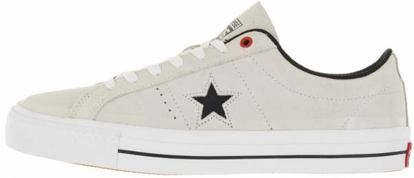 converse one star pro low white
