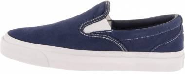 converse navy slip ons