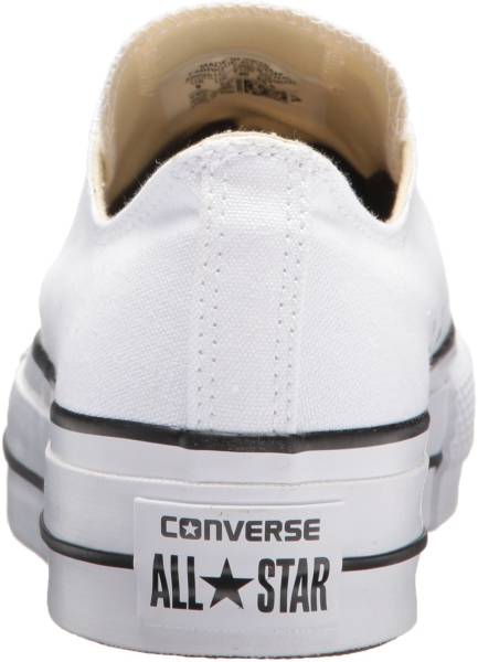 womens converse chuck taylor all star canvas lift low top white