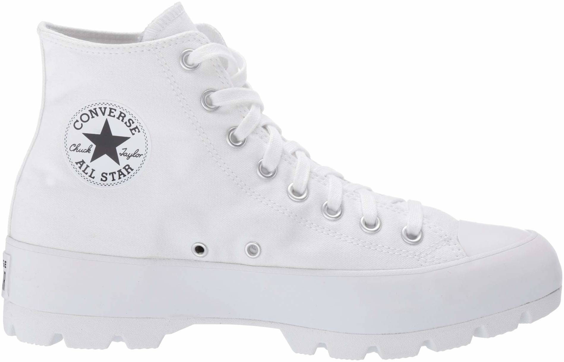 white chuck taylor all star lugged high sneakers