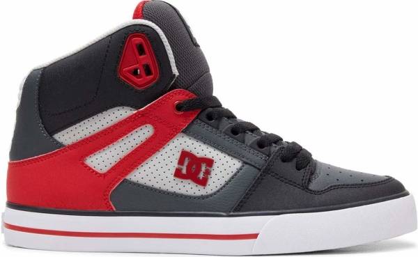 DC Pure High-Top - Grey/Red (ADYS40004387)