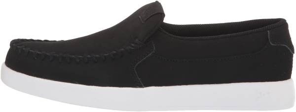 Black/Black/White Nubuck