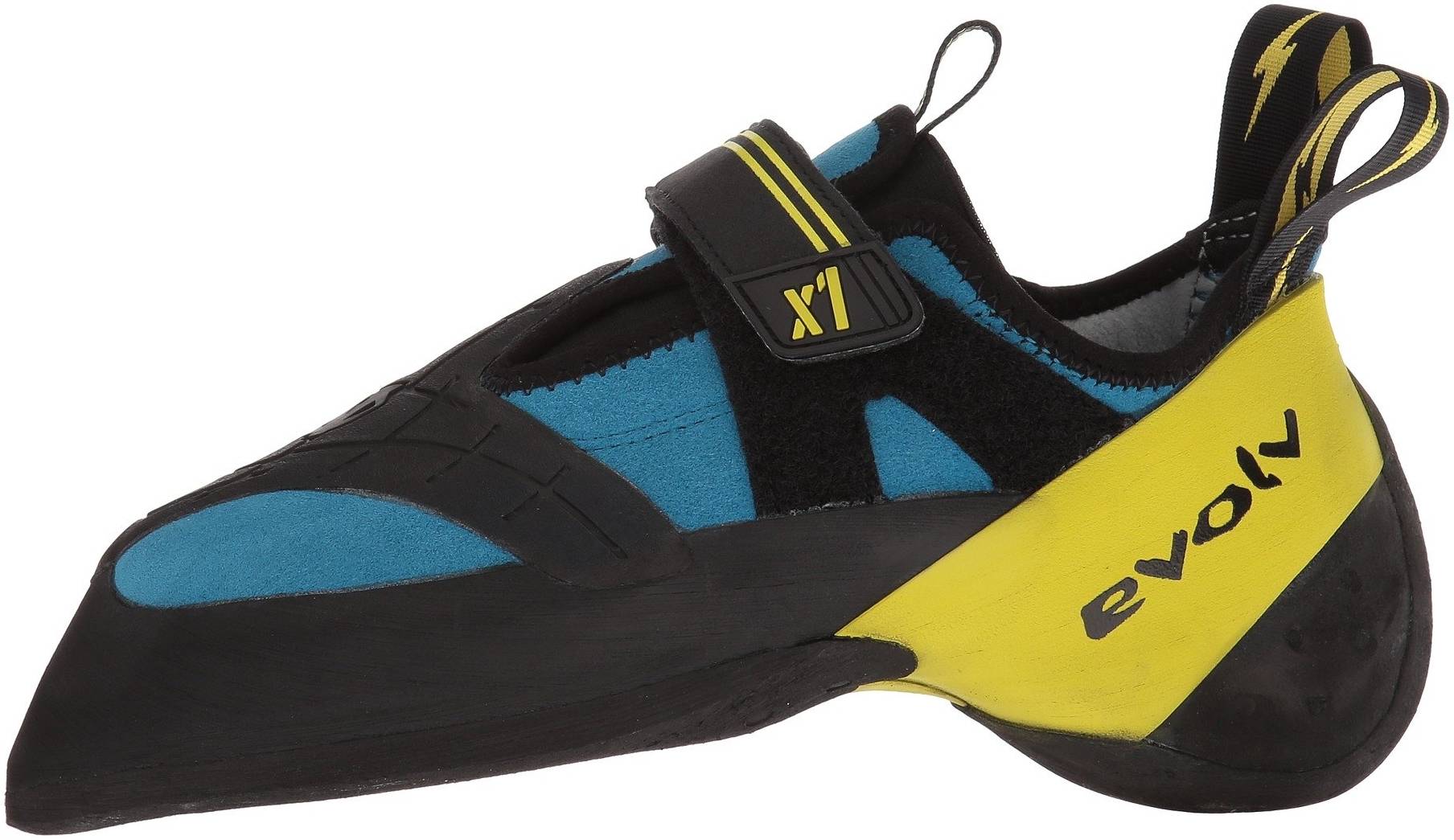 Evolv Mens X1 Climbing Shoes Black Blue Sports 