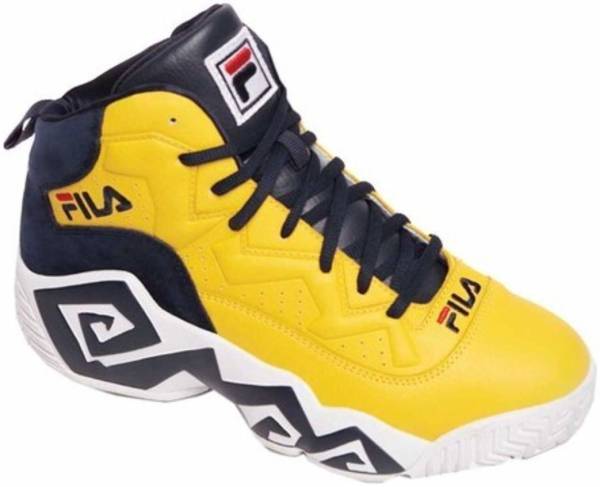 men yellow fila shoes