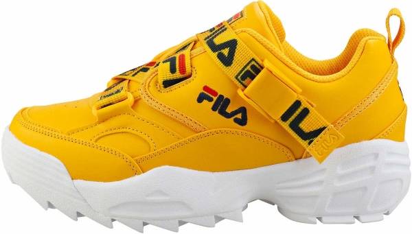 fila fast charge trainer with logo straps in yellow