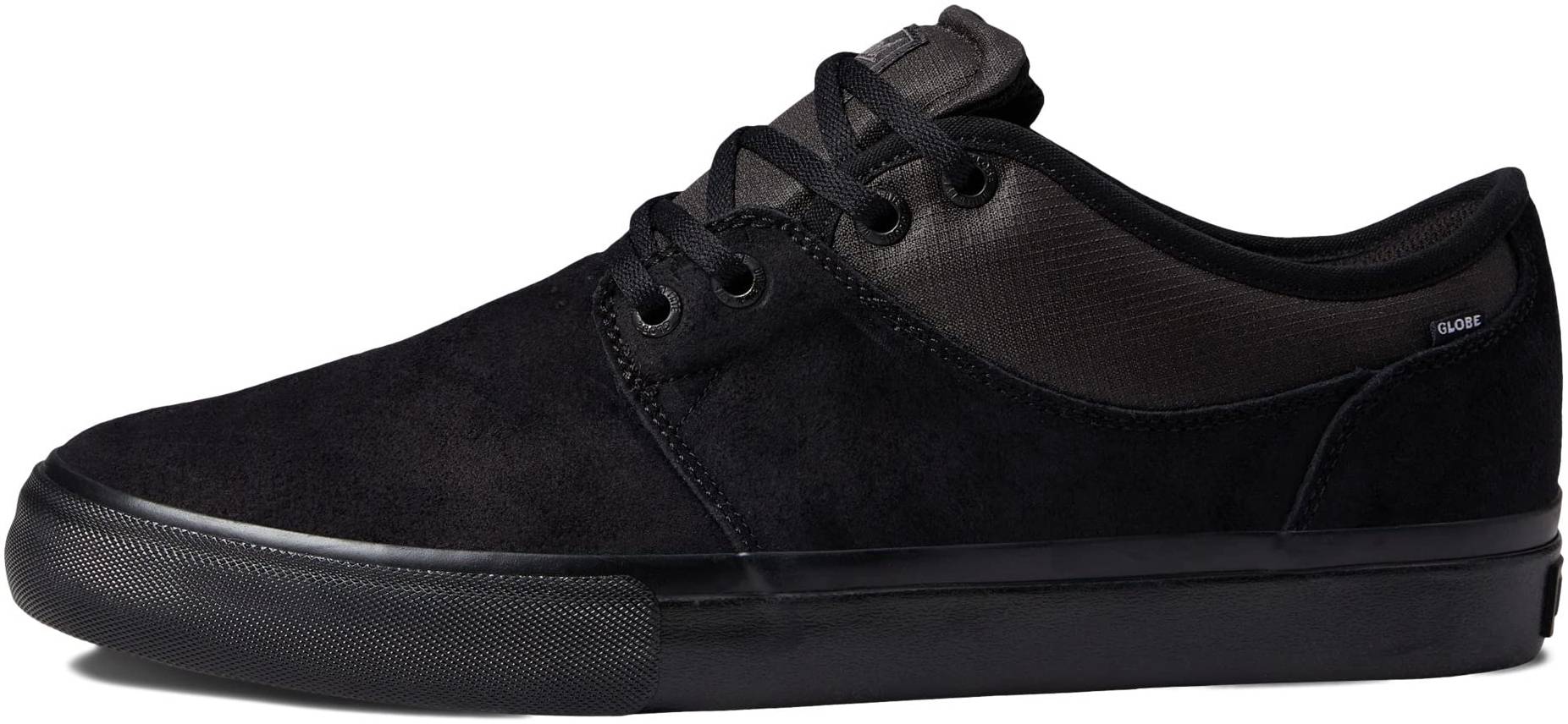 Globe Mahalo Plus GBMAHALOP Mens Black Suede Skate Inspired Sneakers Shoes 