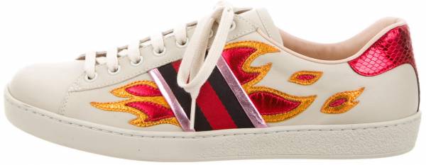 gucci ace sneakers flames