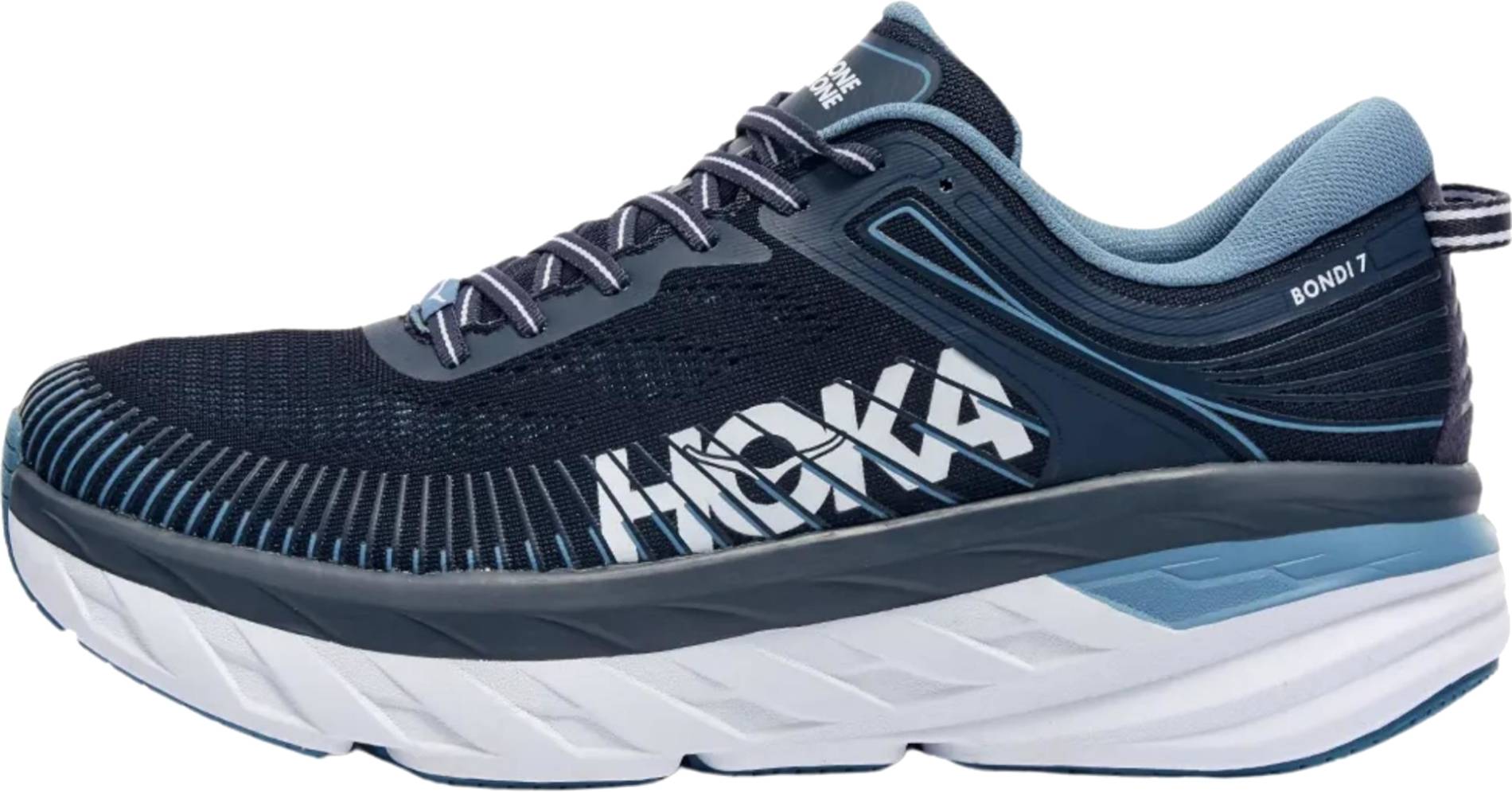 blue running sneakers