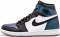 Air Jordan 1 Retro High - Black/Black-Metallic Silver-White (907958015)