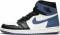 Air Jordan 1 Retro High - Summit White/Blue Moon-Black (555088115)