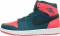 nike air jordan 1 retro high scarpe sportive uomo teal black infrared23 white 10 5 uomo teal black infrared23 white 568c 60