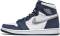 Air Jordan 1 Retro High - White/Metallic Silver-Midnight Navy (DC1788100)