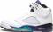 Air jordan 1 mid chicago white heel gs 554725-173 - White/New Emerald-Grape Ice-Black (136027108)
