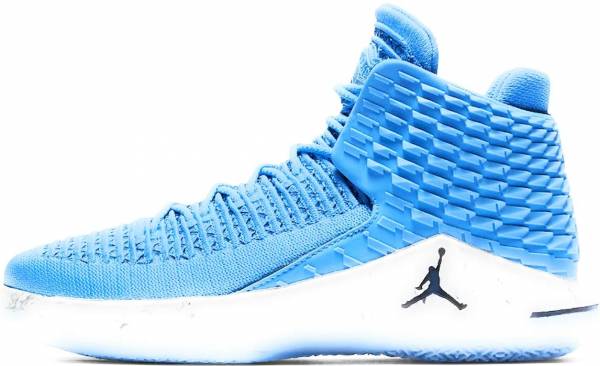 blue air jordan basketball shoes