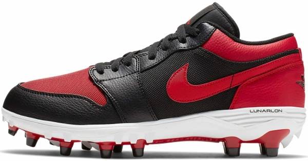 red and black jordan football cleats