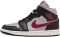 Air Jordan 1 Mid - Black/Gym Red/College Grey/Sail (BQ6472060)