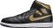 Air Jordan 1 Mid - Black/Metallic Gold-white (DQ8426071)