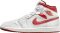 Air Jordan 1 Mid - White Lobster Dune Red Sail (FJ3458160)