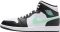 Air Jordan 1 Mid - White Green Glow Black 103 (DQ8426103)