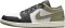 Air Jordan 1 Low - Black/Medium Olive/White (553558092)