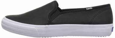 keds double decker black leather