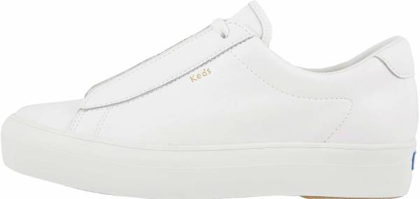 all white leather keds