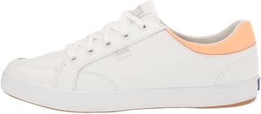 Keds Center II - White/Coral Leather (WH66523)
