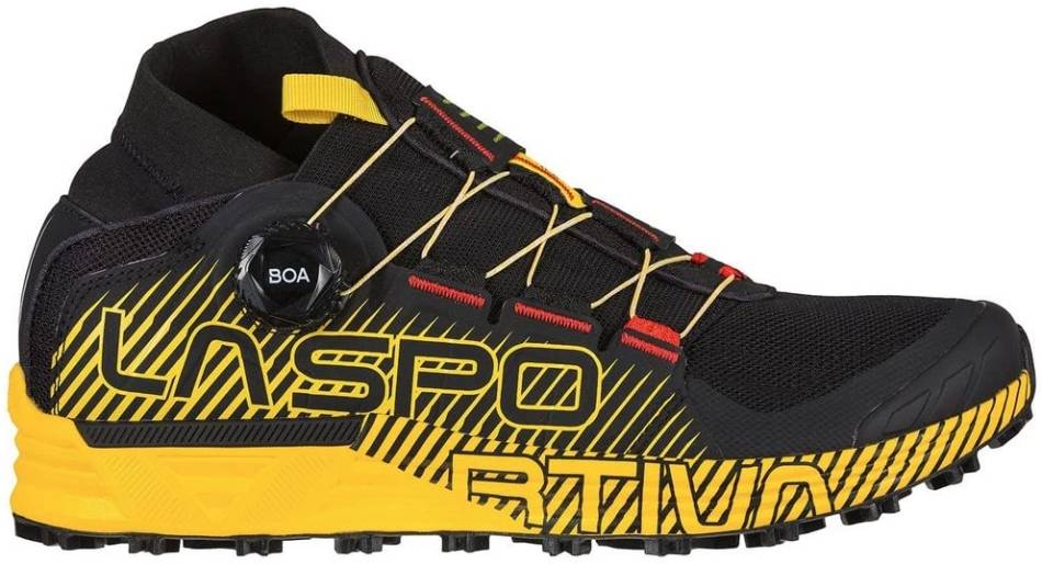 39SBY Mountain Running 132cm Black & Yellow Laces La Sportiva Technical Laces 