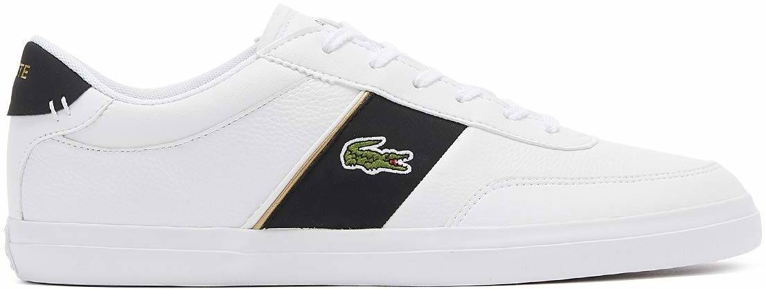 lacoste mens white sneakers