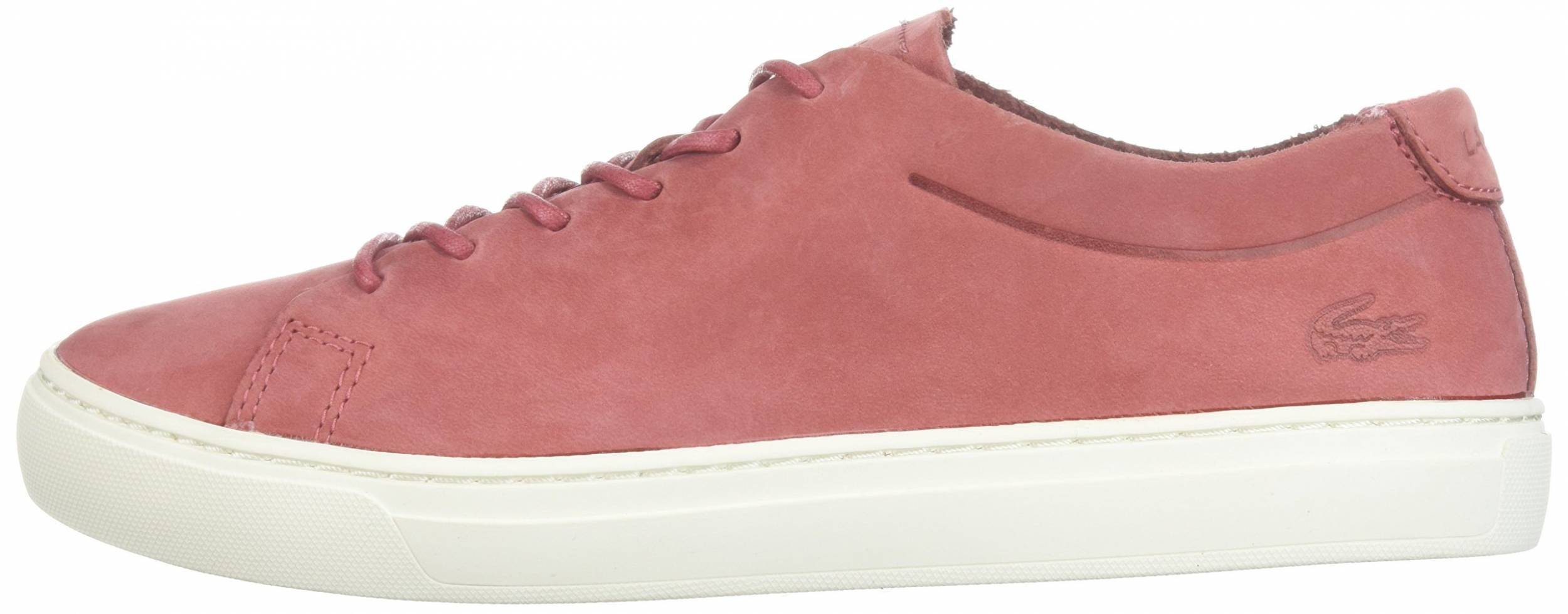 lacoste womens trainers pink