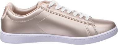 Lacoste Carnaby Evo Trainers - Beige Nat Wht (735SPW00147F8)