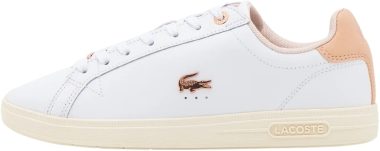Lacoste Graduate Leather - White Light Pink (44SFA00621Y9)