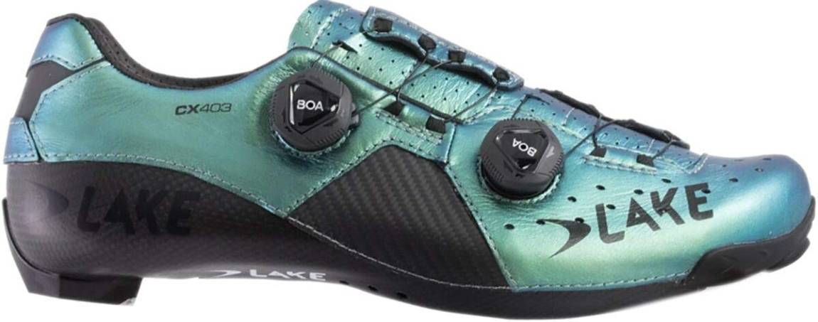 green cycling shoes