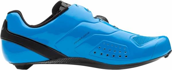 blue cycling shoes