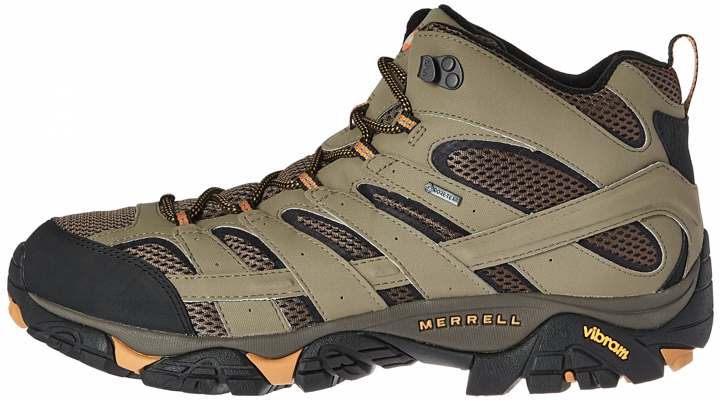 Green Mens Merrell Moab 2 Mid Gore-tex Mens Walking Boots 