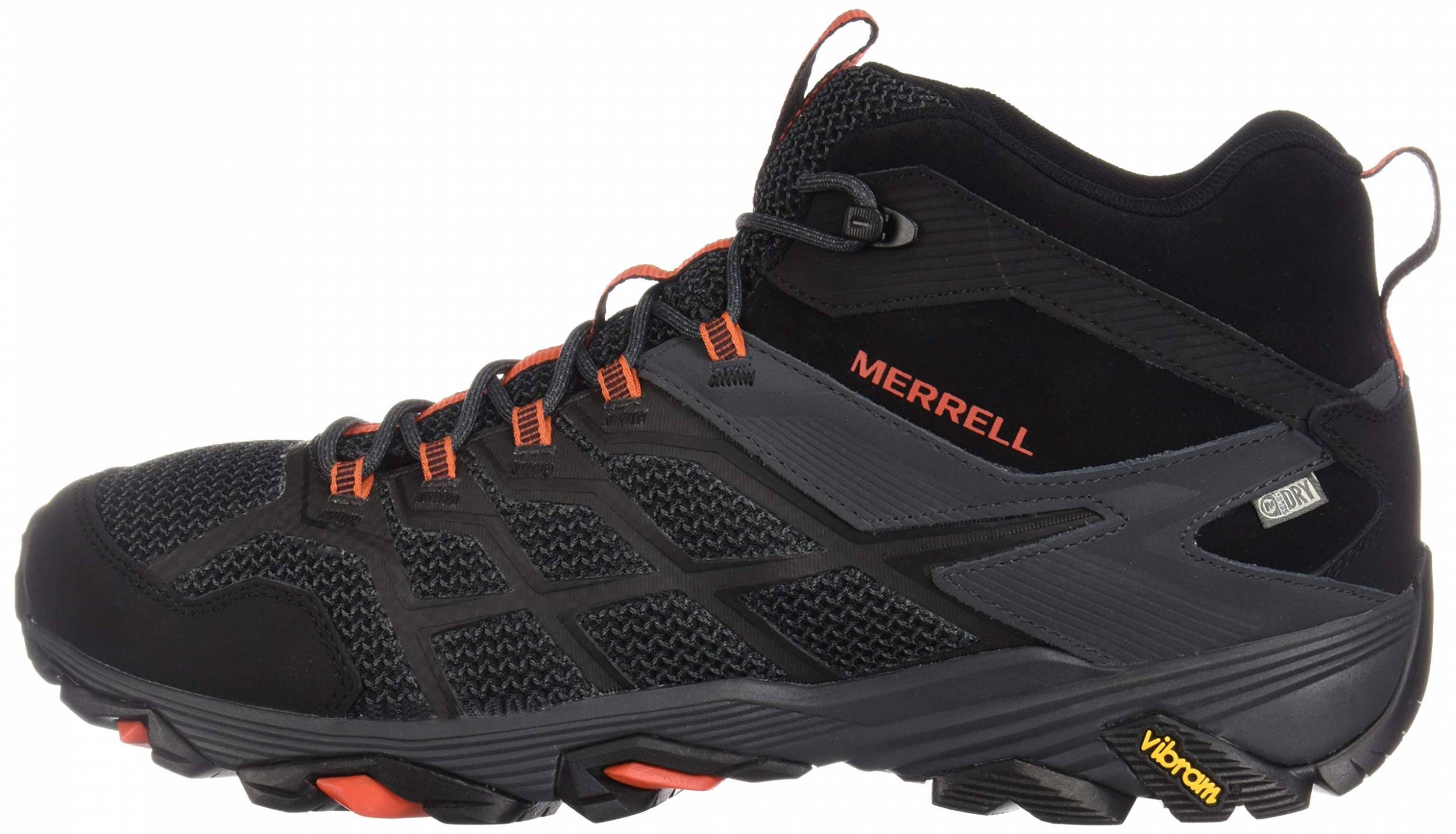 Merrell Moab FST 2 Mid GTX Mens Walking Boots Black 