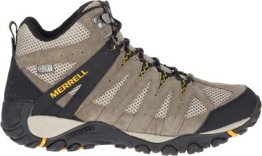 NEW Mens Merrell Pulsate 2 Mid Boulder Brown WATERPROOF Leather Hiking Boots NIB 
