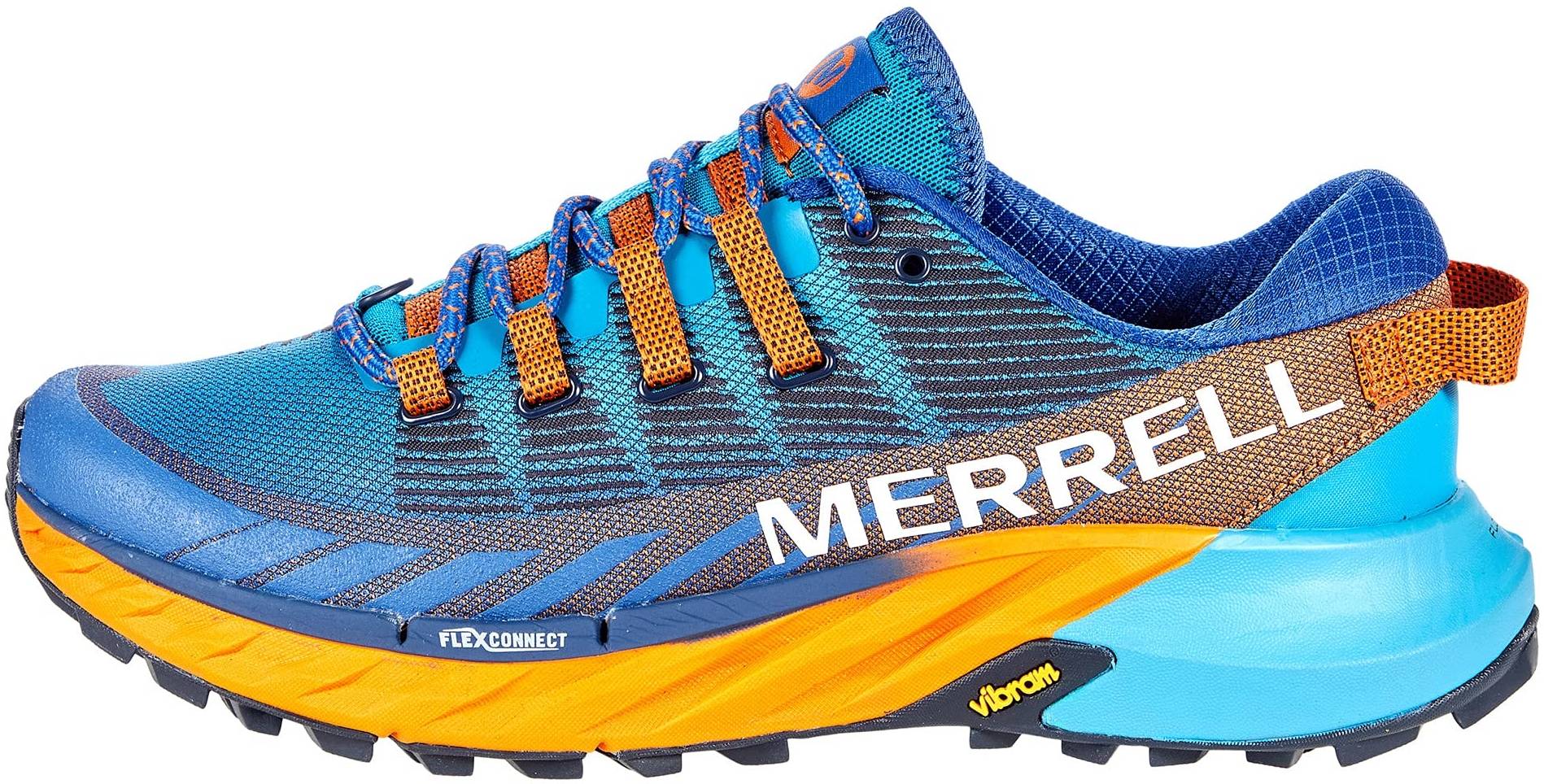 Merrell Mens Agility Peak 4 Trail Running Shoes Trainers Sneakers Blue Sports 