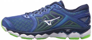 Extended to the forefoot the new Mizuno Wave construction provides unrivalled acceleration - Surf the Web - Silver (4109425E73)