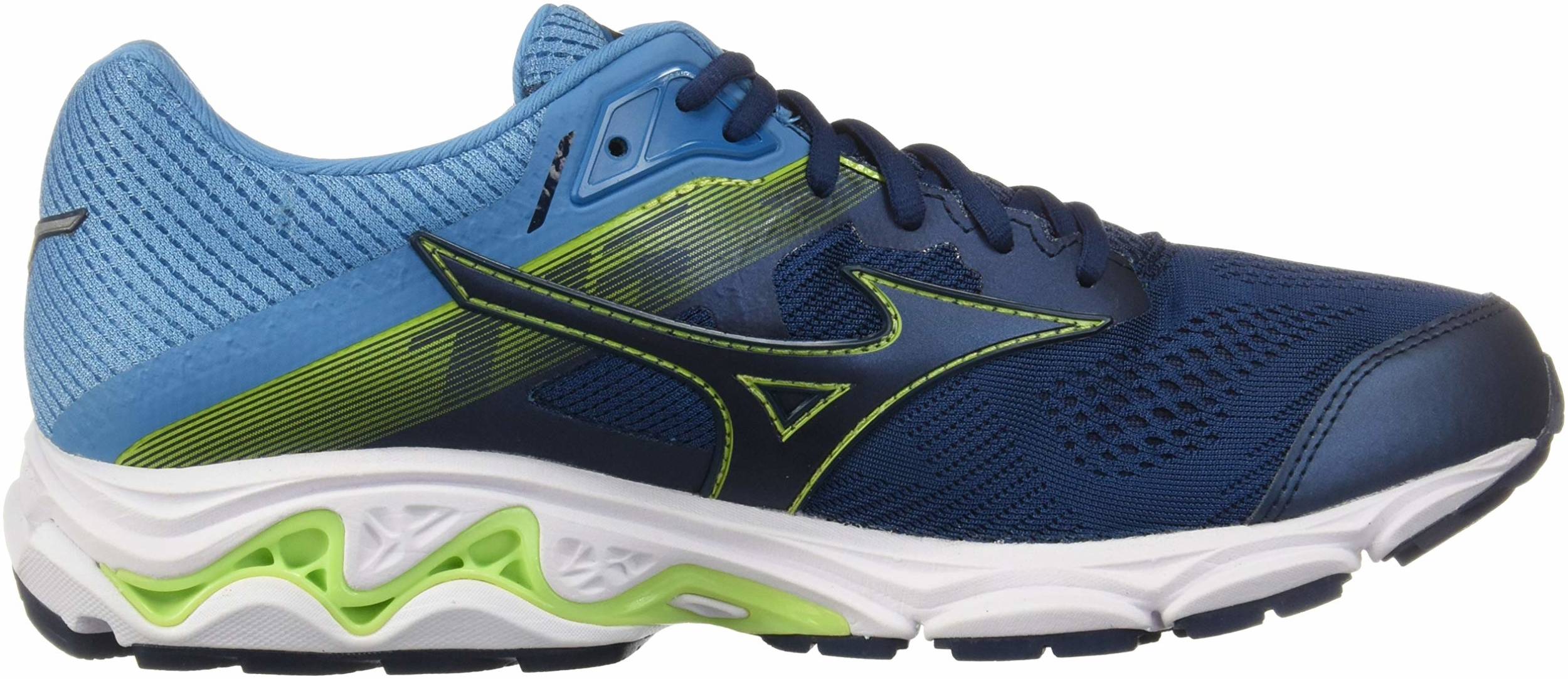 Mizuno Womens Wave Inspire 15 Running Shoes Trainers Sneakers Blue Sports 