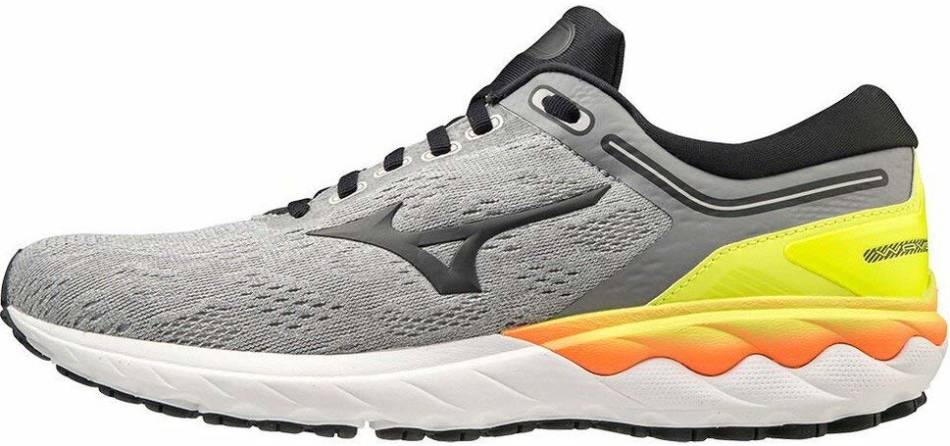 Mizuno Mens Wave Skyrise Running Shoes Trainers Sneakers Grey Sports Breathable 