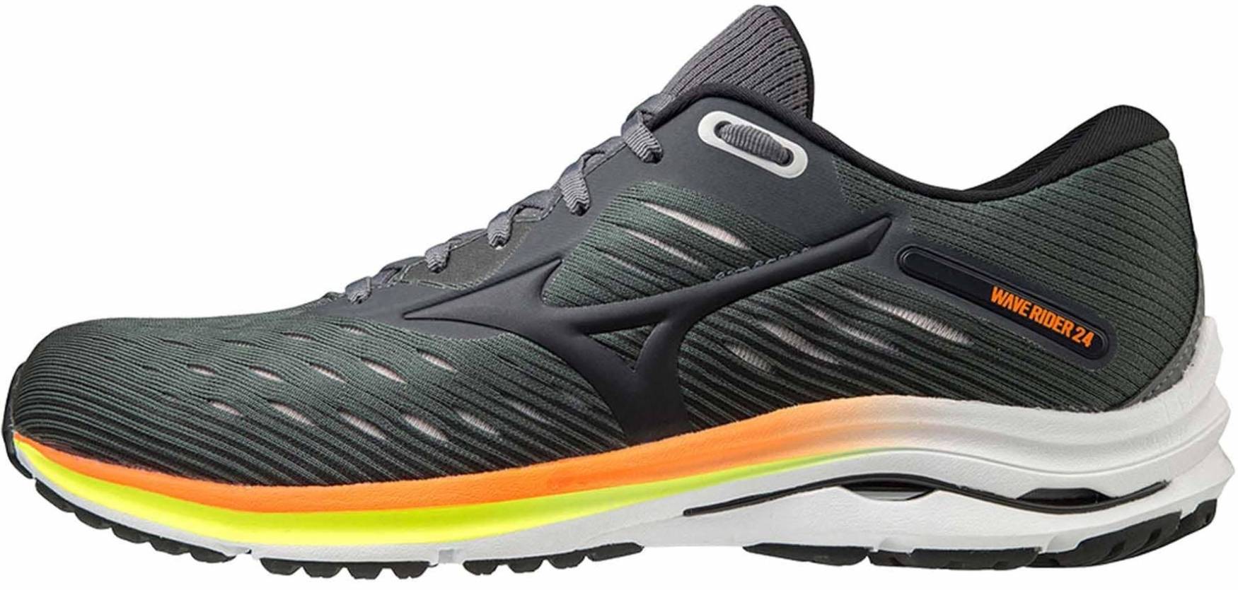Details about   Mizuno Wave Rider 24 Womens Running Shoes Green Cushioned Trainers Sneakers 