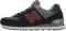 New Balance 574 - Black Black Scarlet (ML574ESU) New Balance 574 - Black Black Scarlet (ML574ESU)