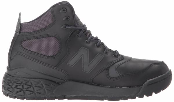 new balance black leather shoes