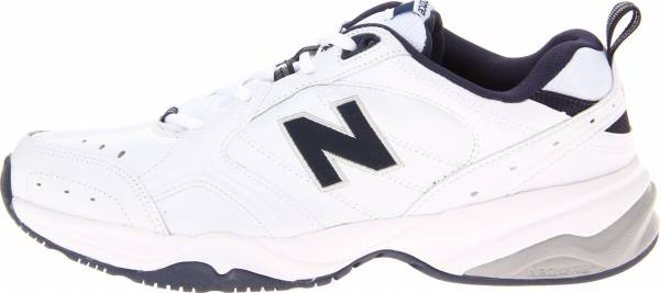 new balance white leather sneakers